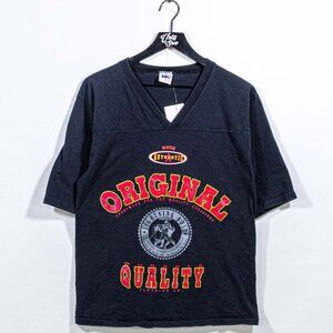 Lightning Bolt Original Quality Sportswear Football Style T-Shirt Medium VTG 90s